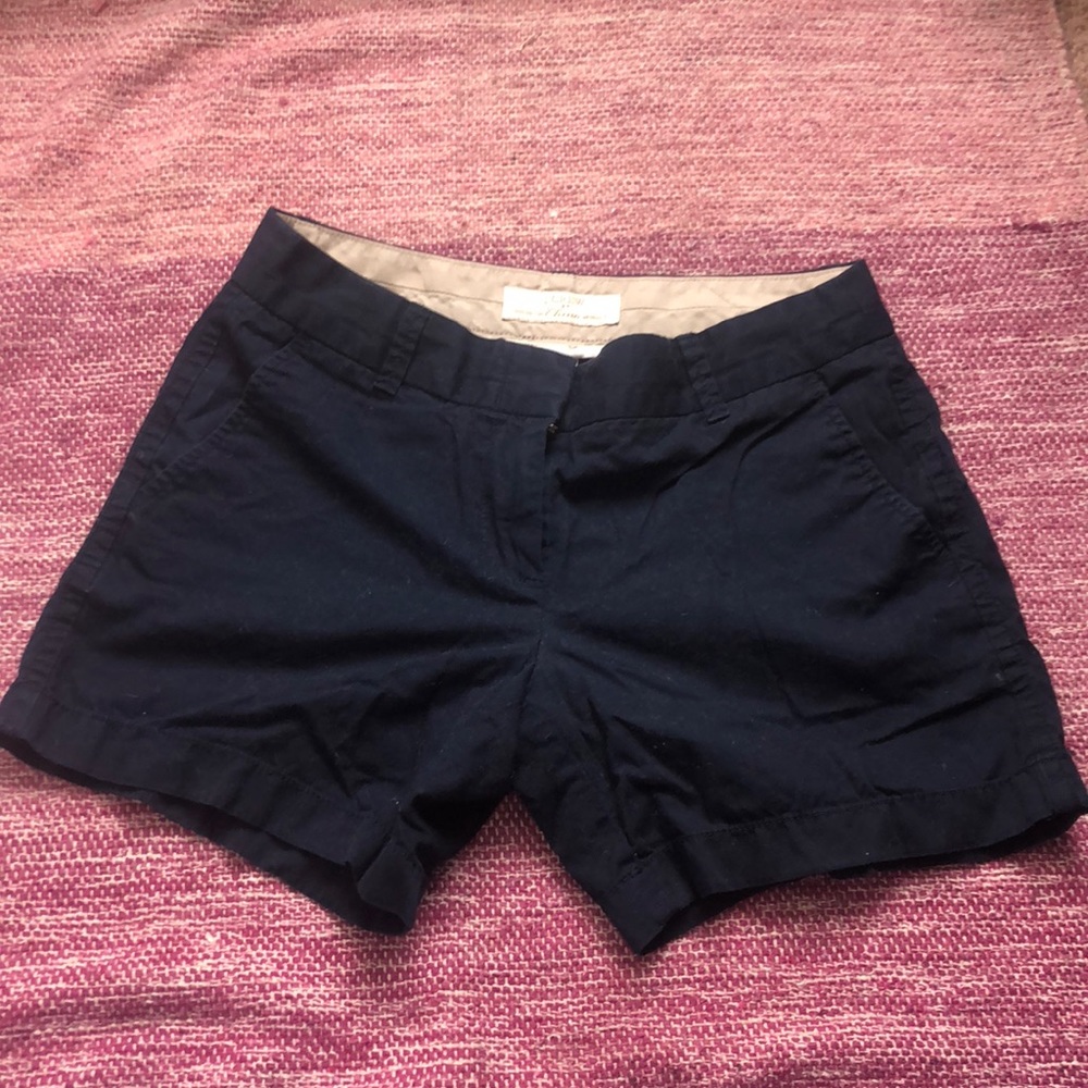 Navy blue chino shorts